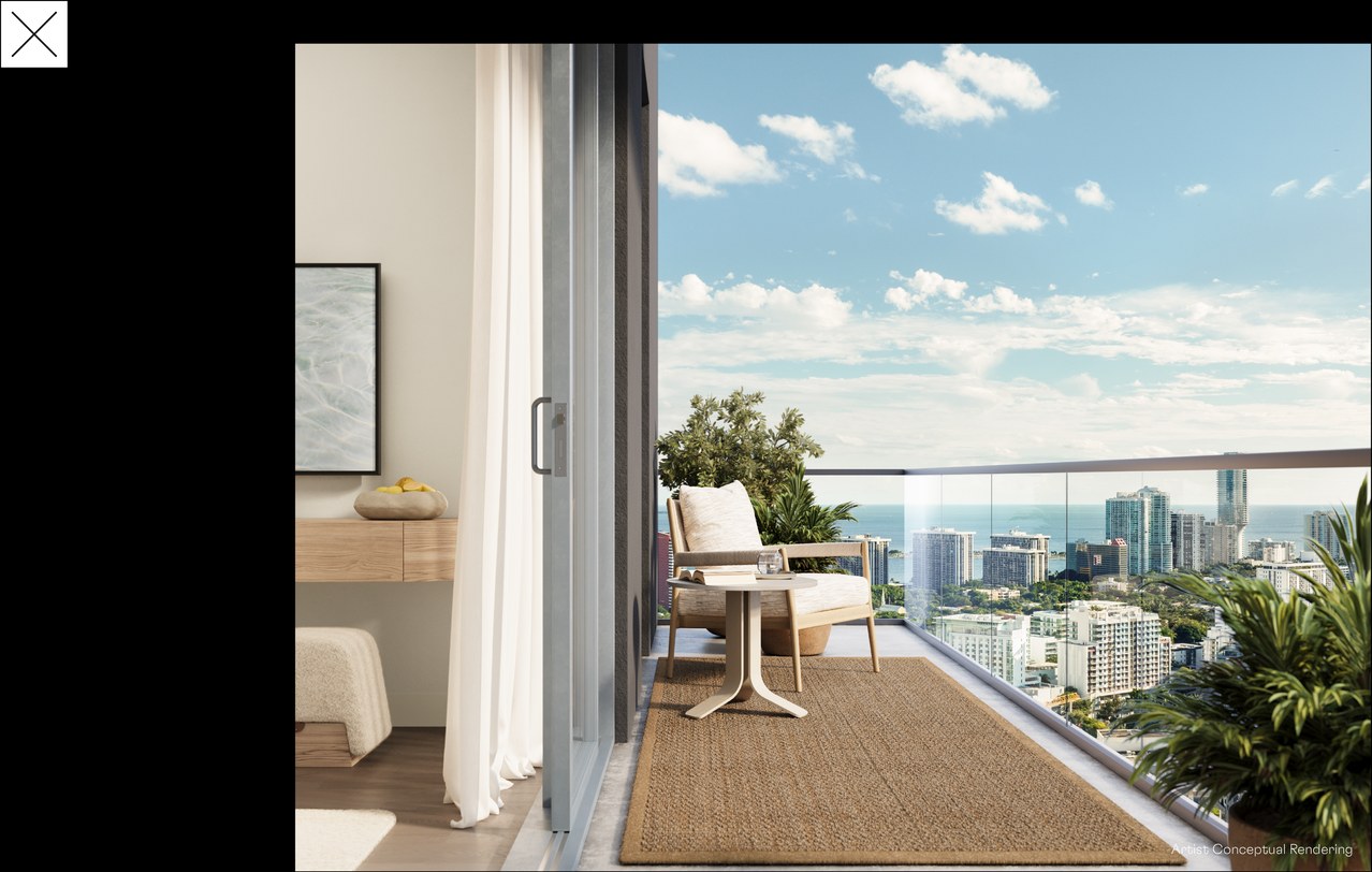 Terraço privativo com vista